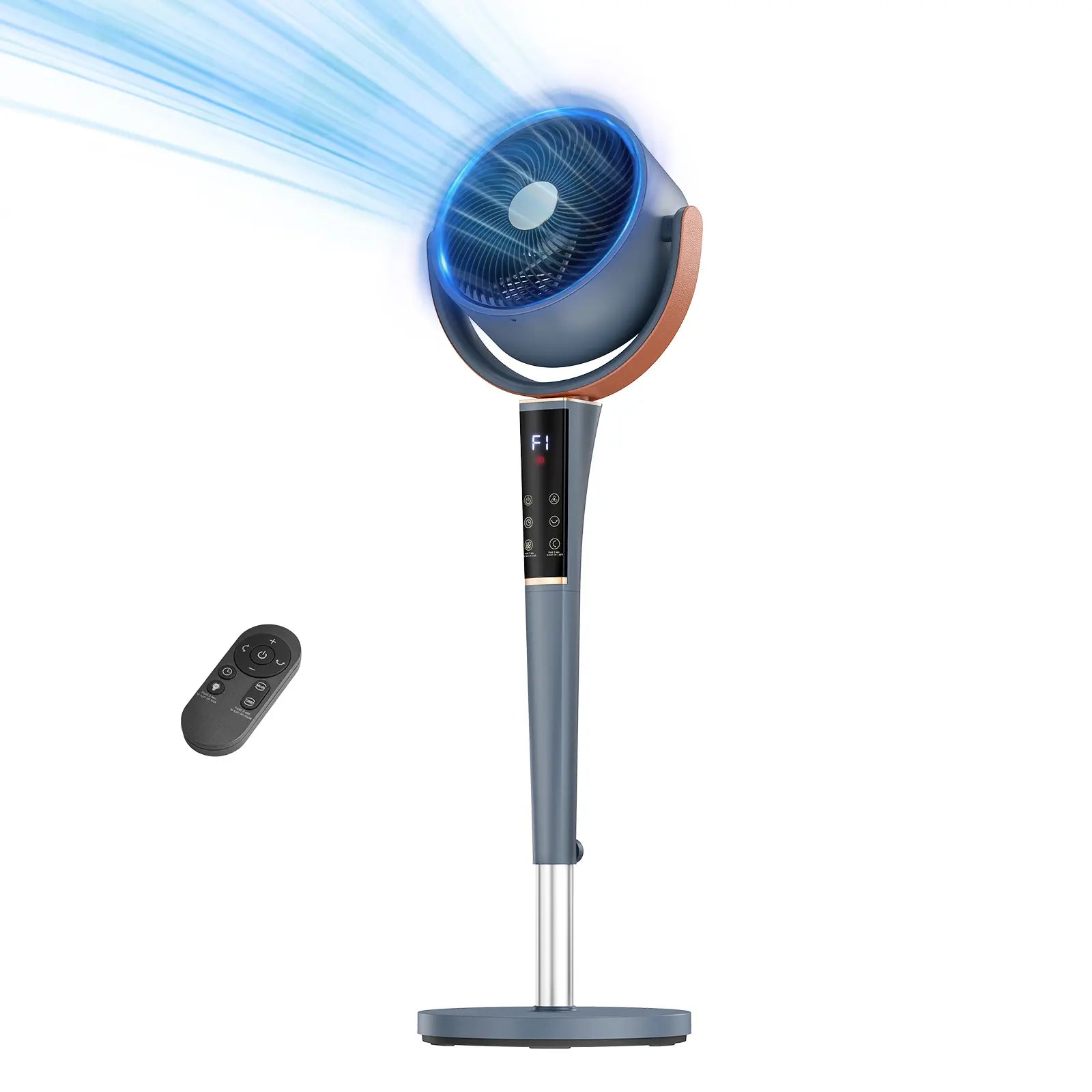 Experience Ultimate Comfort with Our Ultra-Quiet 20Db Bedroom Pedestal Fan - 15 Speeds, 5 Modes, and 120° Oscillation for Perfect Airflow!