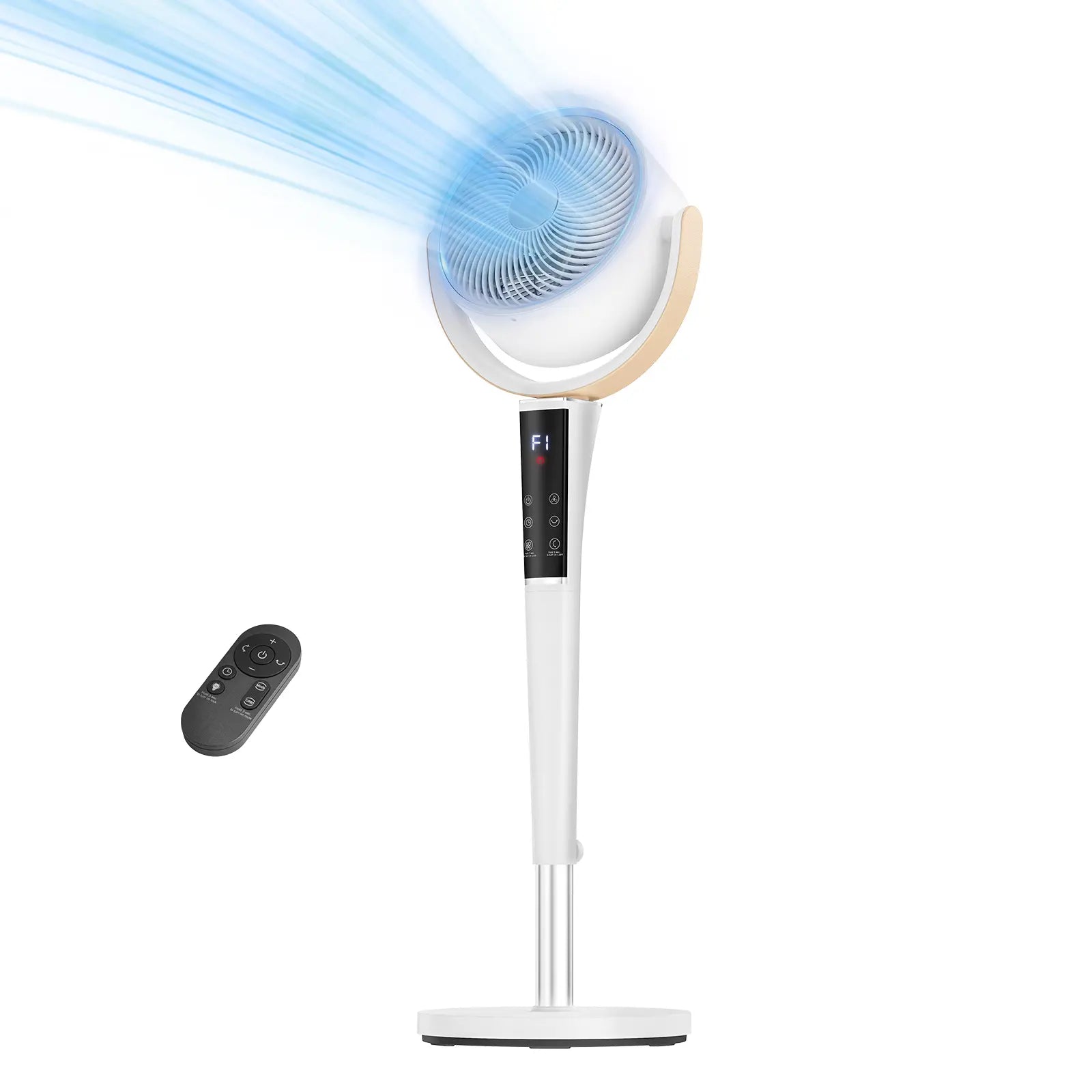 Experience Ultimate Comfort with Our Ultra-Quiet 20Db Bedroom Pedestal Fan - 15 Speeds, 5 Modes, and 120° Oscillation for Perfect Airflow!