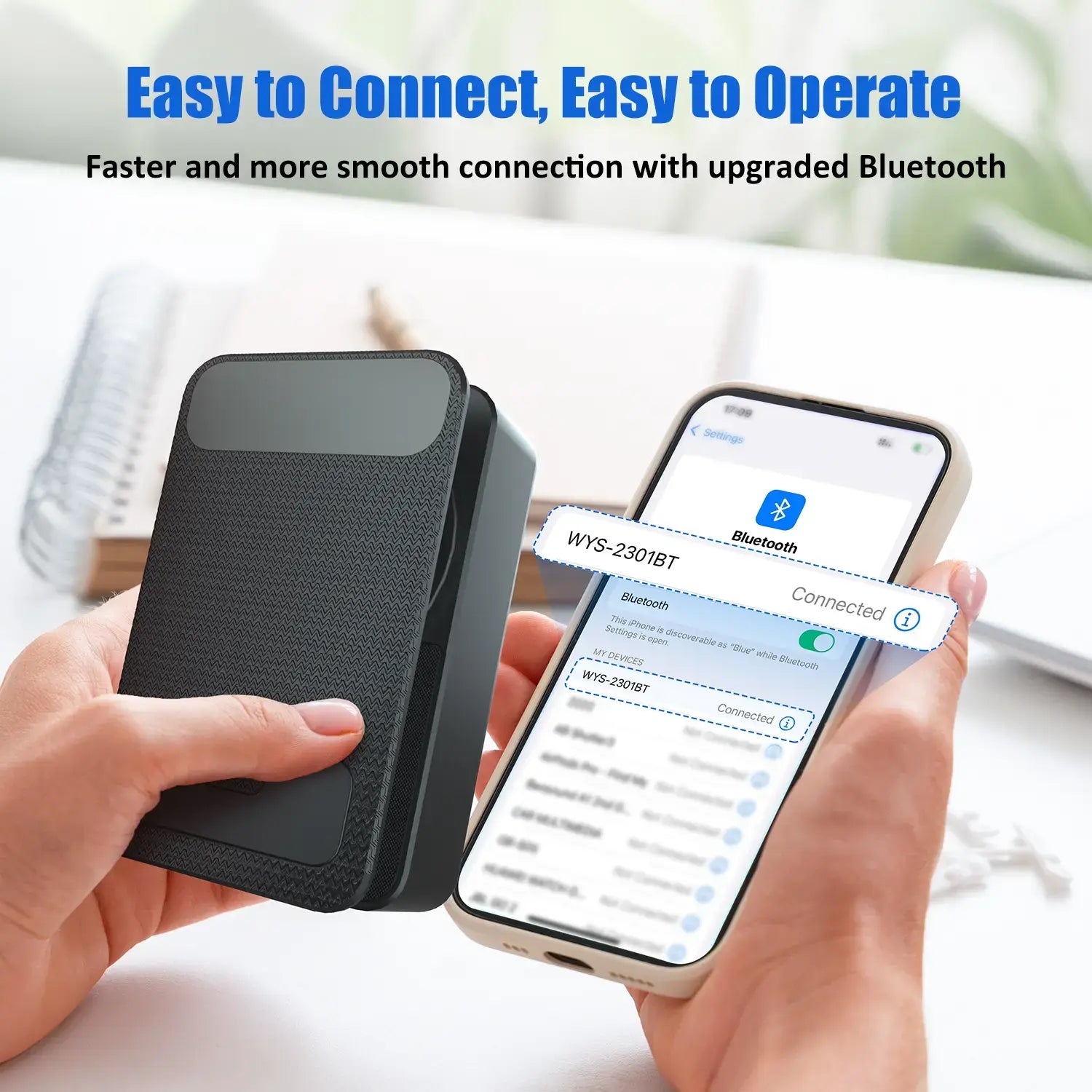 Upgraded 5-in-1 Wireless Bluetooth Speaker & Phone Holder - Colorful Ambient Light, Foldable Design, and Emergency Charging for Tablets & Smartphones - Perfect Gift for Men and Women