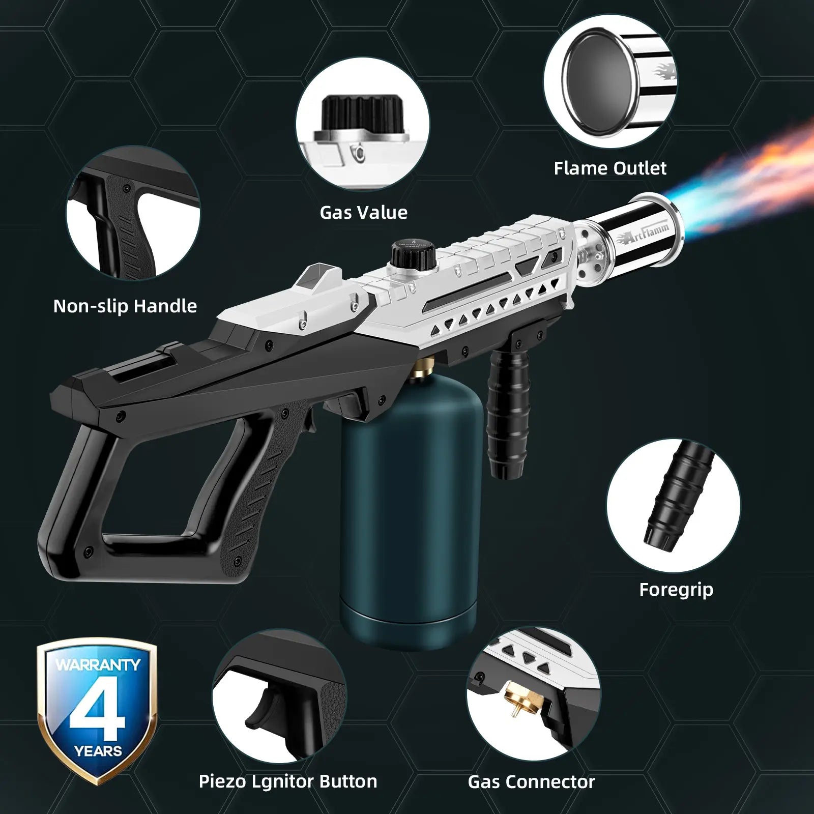 Unleash Your Inner Chef with the ARTFLAMM Powerful Propane Torch Gun – The Ultimate Multi-Use Tool for Campfires, BBQs, and More!