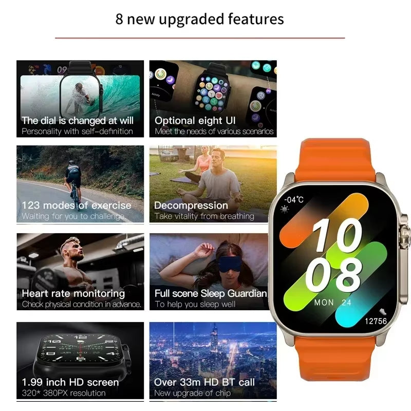 Discover the LAXASFIT X10 Ultra Smartwatch: Your Ultimate Fitness Companion with Bluetooth Calling, Heart Rate Monitoring, and Stylish Design for Men and Women