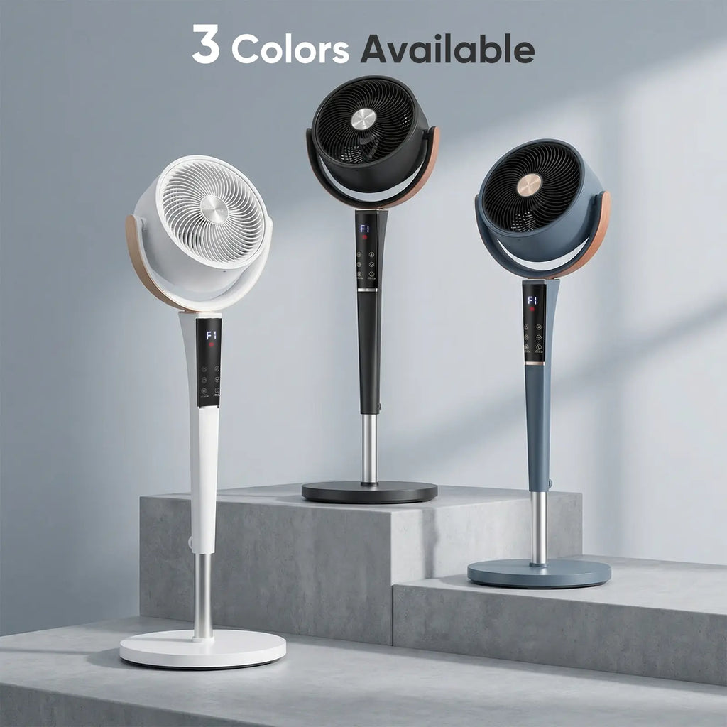 Experience Ultimate Comfort with Our Ultra-Quiet 20Db Bedroom Pedestal Fan - 15 Speeds, 5 Modes, and 120° Oscillation for Perfect Airflow!