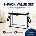 Stylish and Durable Black PVC Stuffed Animal & Doll Storage Box with Handle – The Ultimate Dustproof Toy Organizer for Every Room!