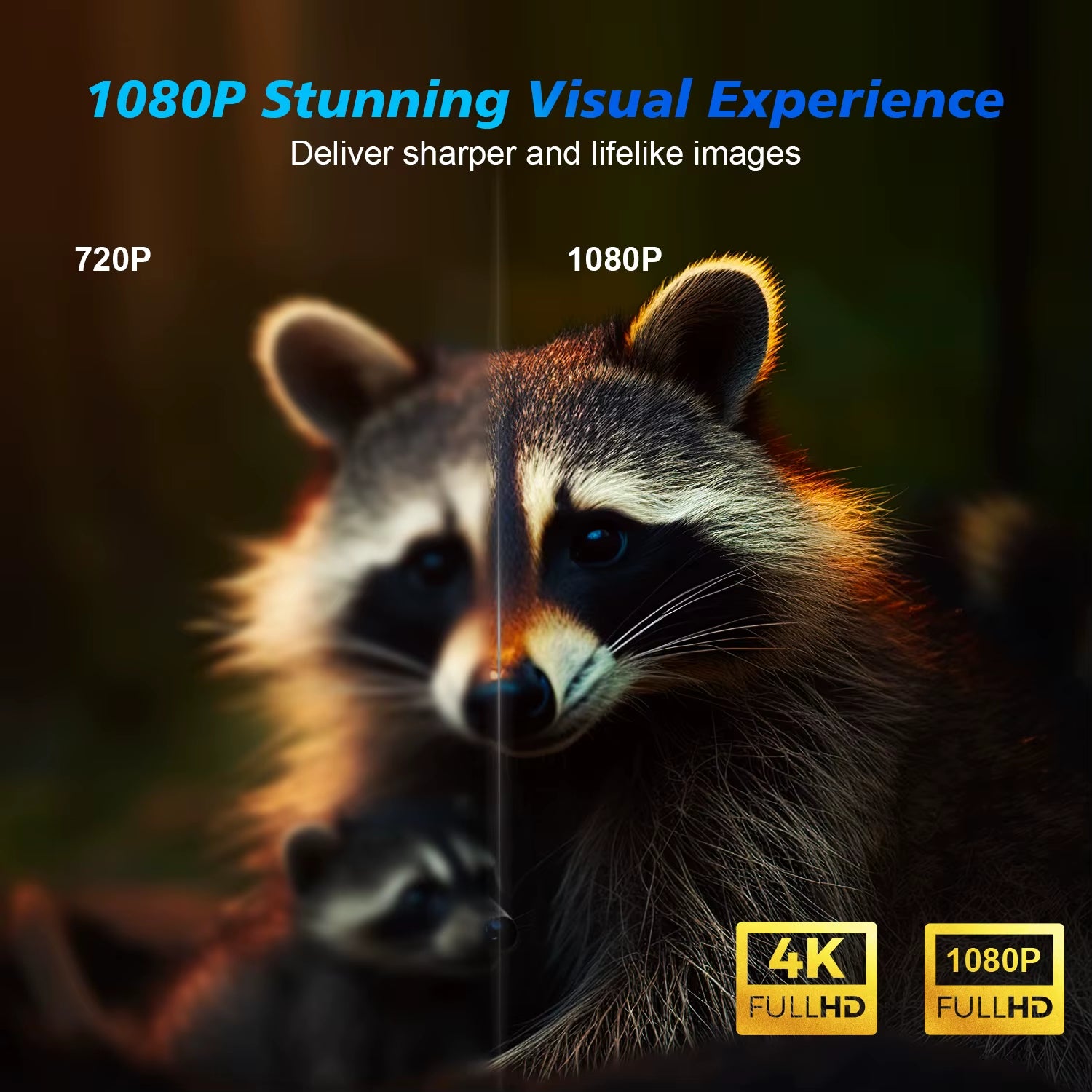 Transform Your Home Cinema Experience with the Android 11 4K Smart Projector - 580 ANSI Lumens, Full HD 1920x1080P, WiFi6 & Bluetooth 5.0, Voice Control, and Stunning Image Quality!