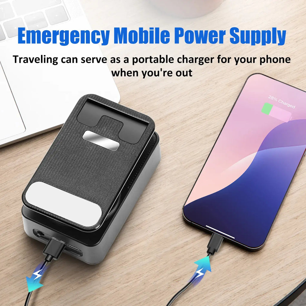 Upgraded 5-in-1 Wireless Bluetooth Speaker & Phone Holder - Colorful Ambient Light, Foldable Design, and Emergency Charging for Tablets & Smartphones - Perfect Gift for Men and Women