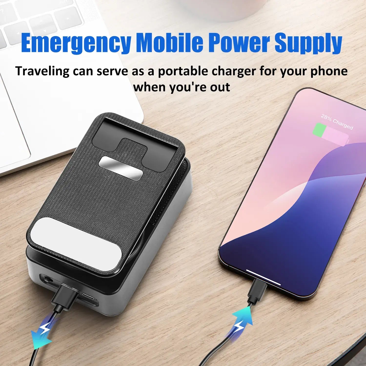 Upgraded 5-in-1 Wireless Bluetooth Speaker & Phone Holder - Colorful Ambient Light, Foldable Design, and Emergency Charging for Tablets & Smartphones - Perfect Gift for Men and Women