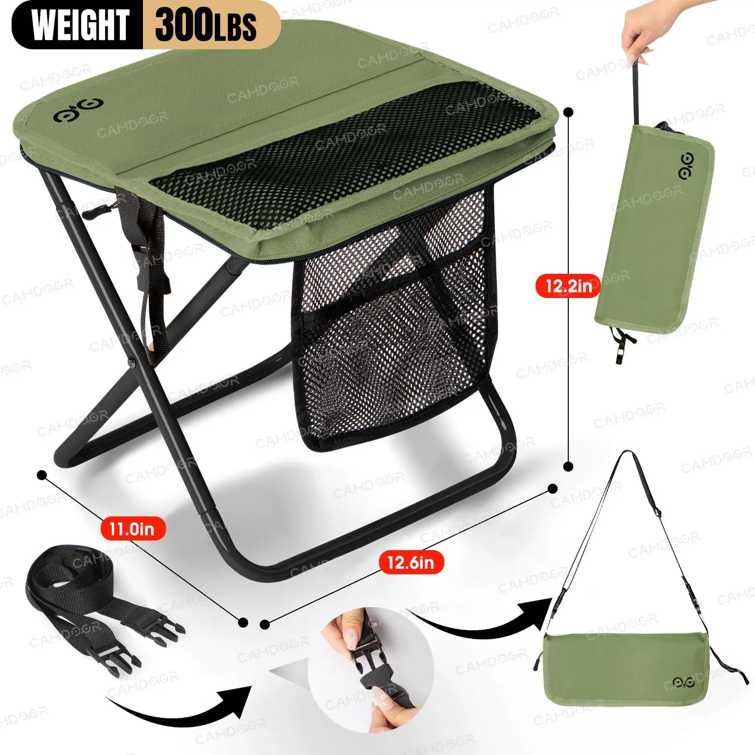 Experience Ultimate Comfort with the Camdoor Ultra-Lightweight Folding Sports Chair - Perfect for Outdoor Adventures!