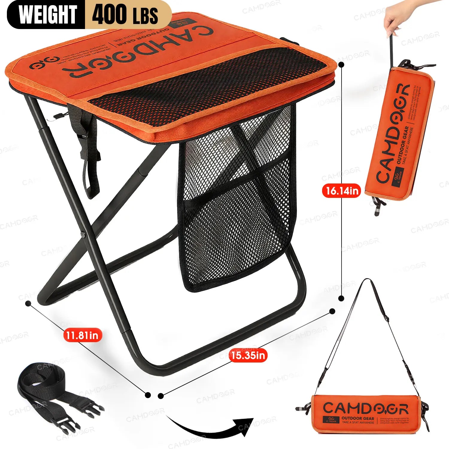 Experience Ultimate Comfort with the Camdoor Ultra-Lightweight Folding Sports Chair - Perfect for Outdoor Adventures!