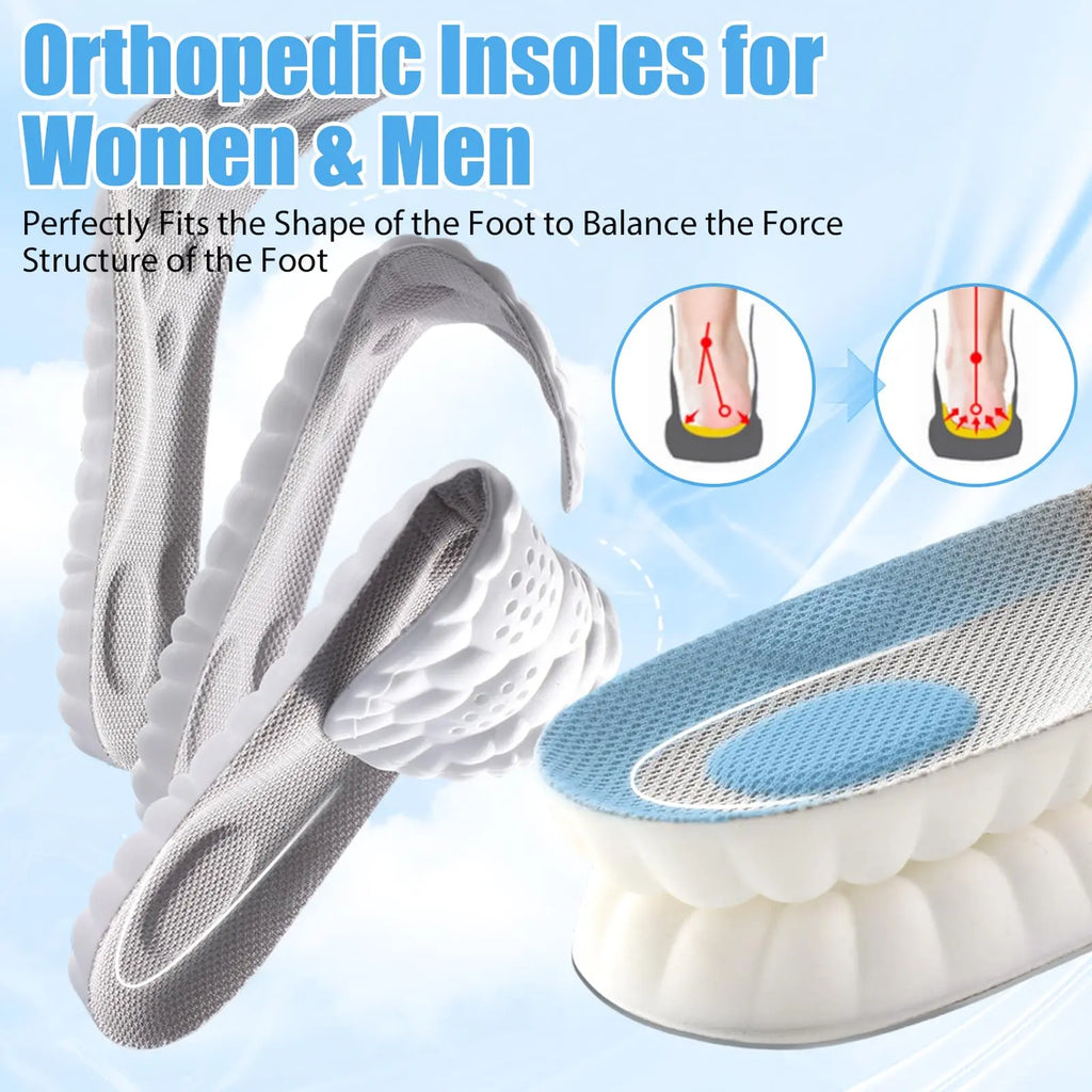 Ultimate Comfort Insoles for Men and Women - 4D Cloud Soles for Anti-Fatigue and Foot Pain Relief