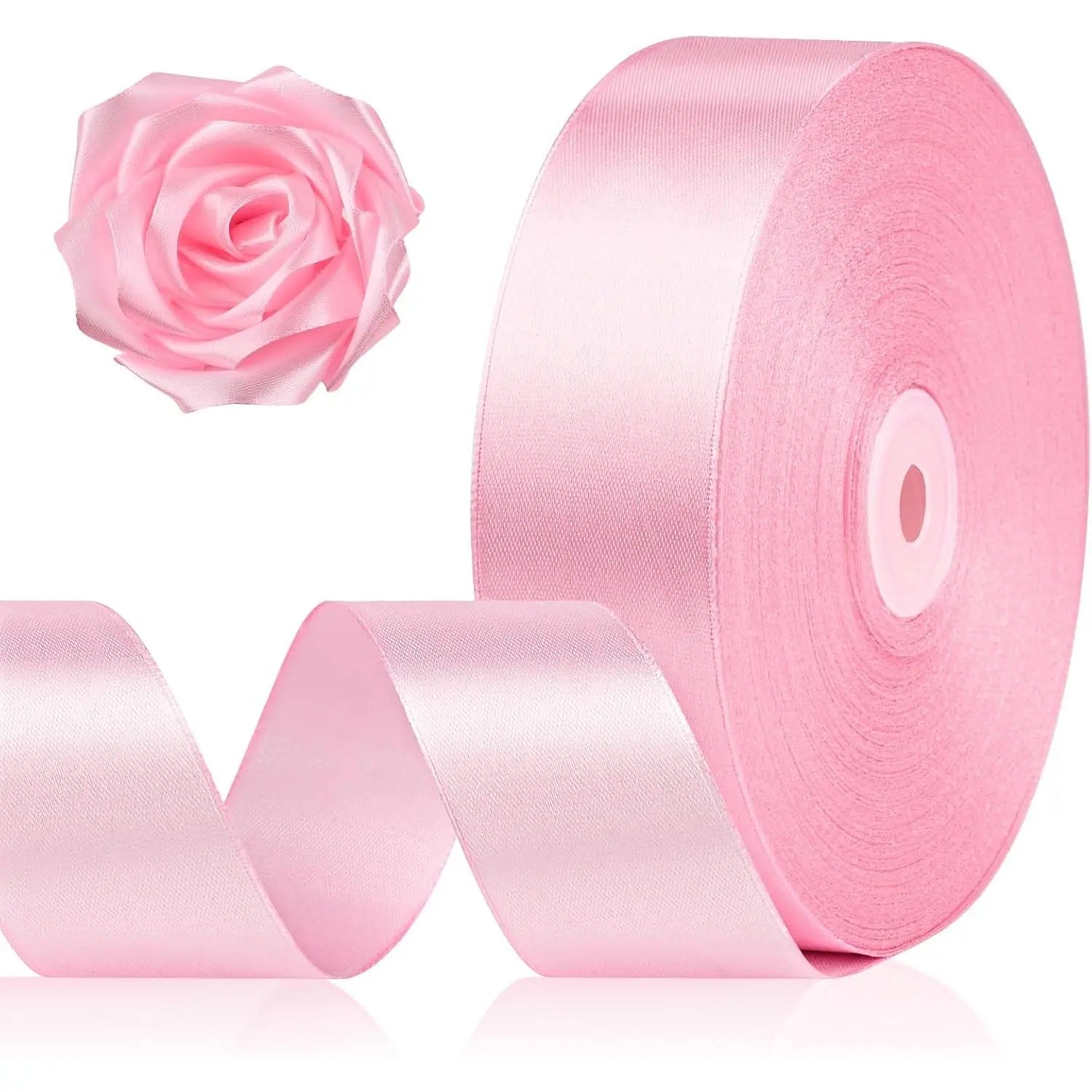 Elevate Your Crafting with 1-1/2 Inch Black Satin Ribbon - 100 Yards of Luxurious Versatility for Every Occasion