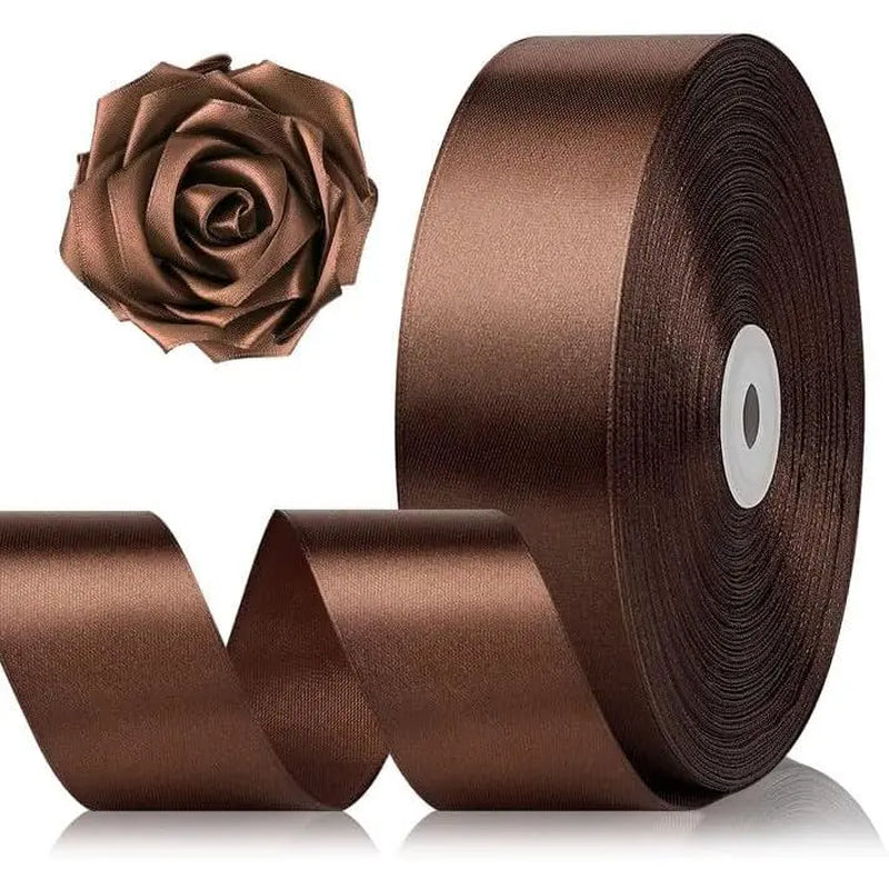 Elevate Your Crafting with 1-1/2 Inch Black Satin Ribbon - 100 Yards of Luxurious Versatility for Every Occasion