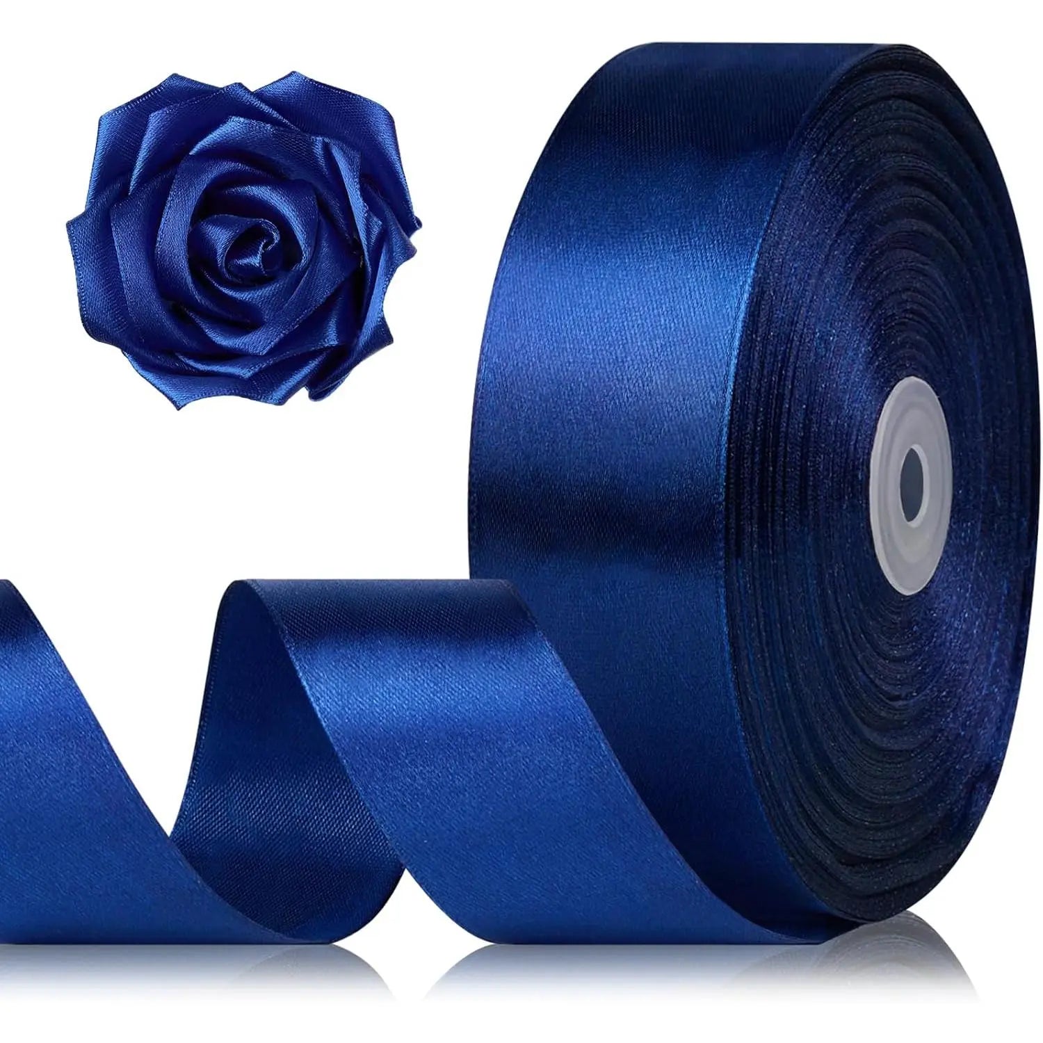 Elevate Your Crafting with 1-1/2 Inch Black Satin Ribbon - 100 Yards of Luxurious Versatility for Every Occasion