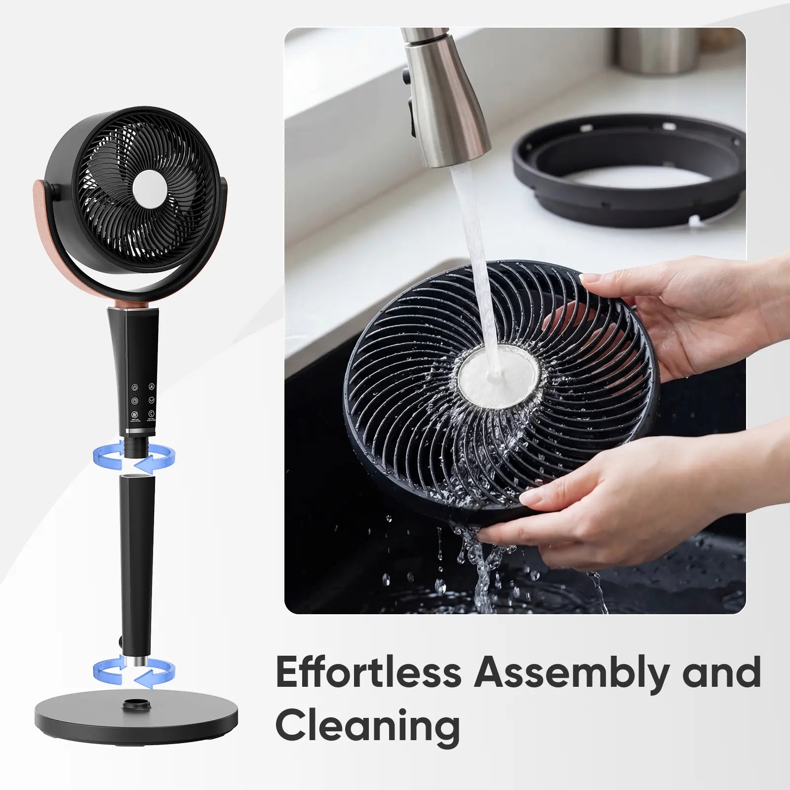 Experience Ultimate Comfort with Our Ultra-Quiet 20Db Bedroom Pedestal Fan - 15 Speeds, 5 Modes, and 120° Oscillation for Perfect Airflow!