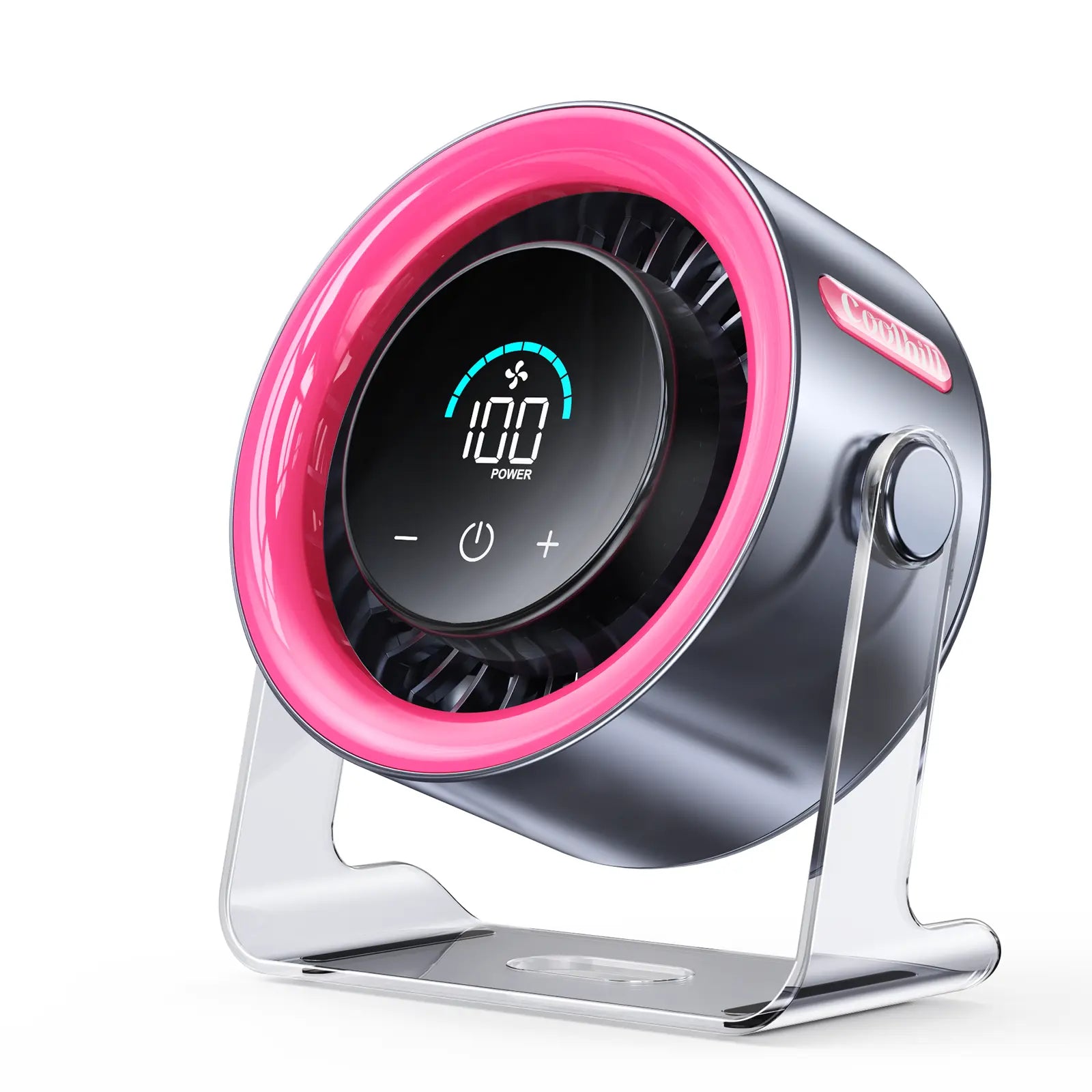Experience Ultimate Comfort with the Coolhill 100-Speed Turbo Desktop Fan – Perfect for Home, Office, and Travel!
