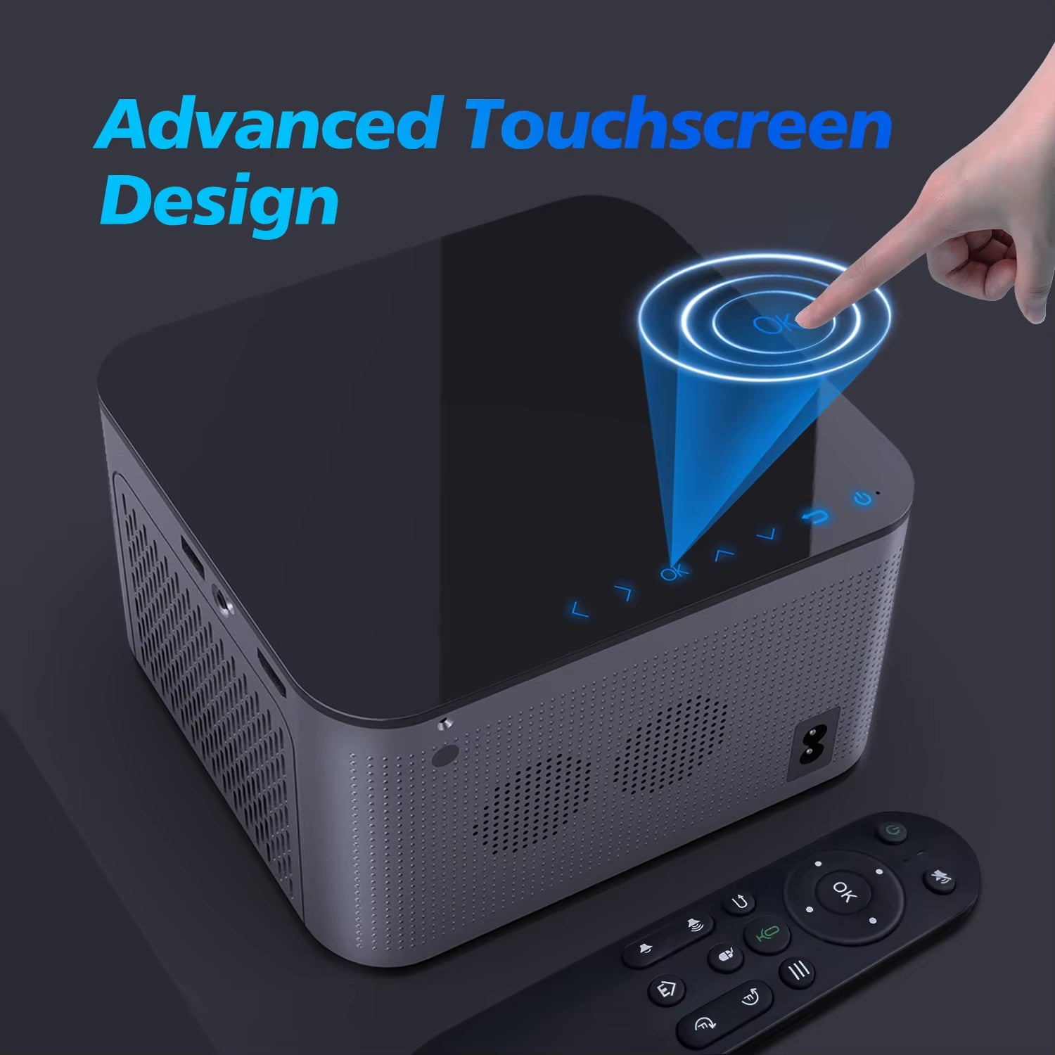 Transform Your Home Cinema Experience with the Android 11 4K Smart Projector - 580 ANSI Lumens, Full HD 1920x1080P, WiFi6 & Bluetooth 5.0, Voice Control, and Stunning Image Quality!