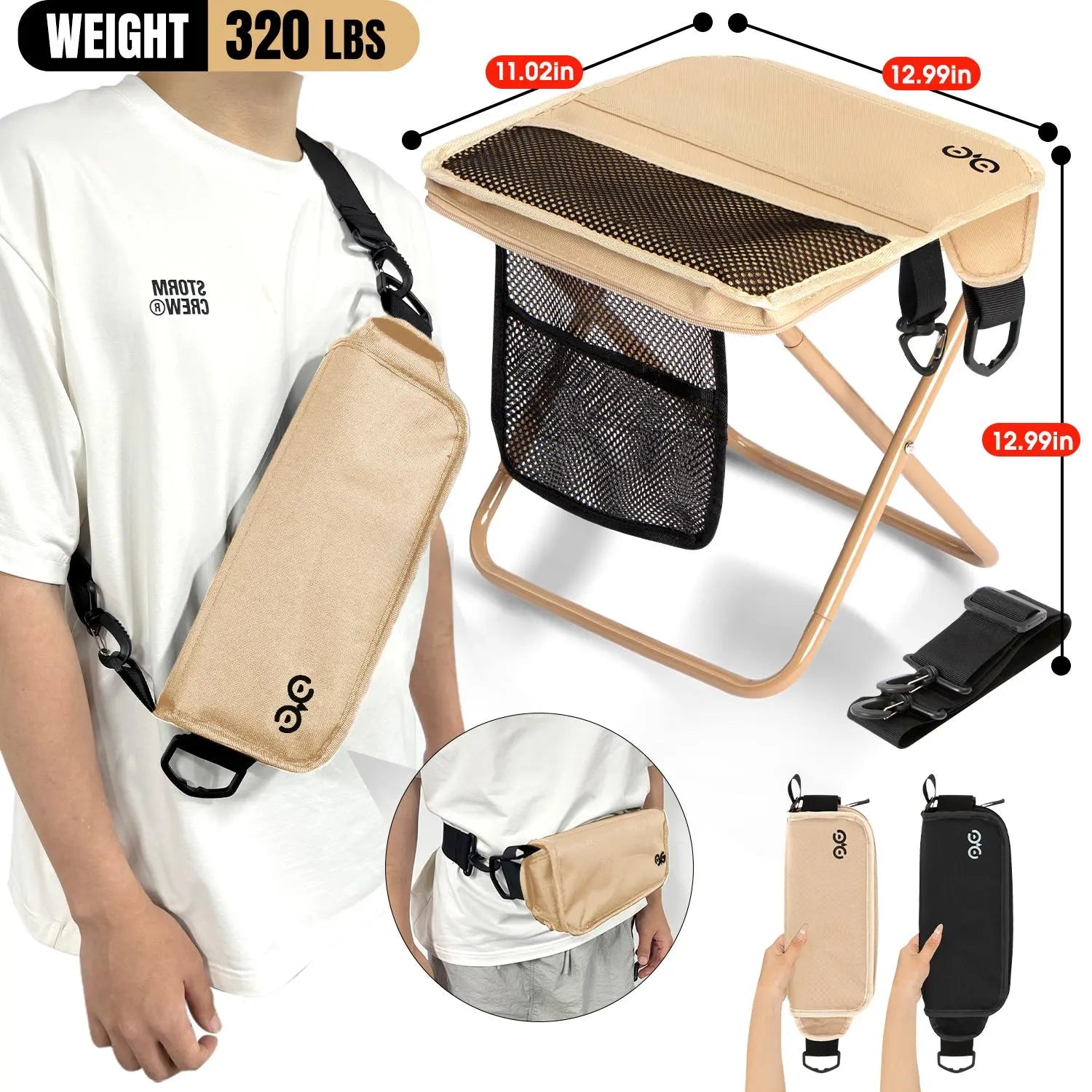 Experience Ultimate Comfort with the Camdoor Ultra-Lightweight Folding Sports Chair - Perfect for Outdoor Adventures!
