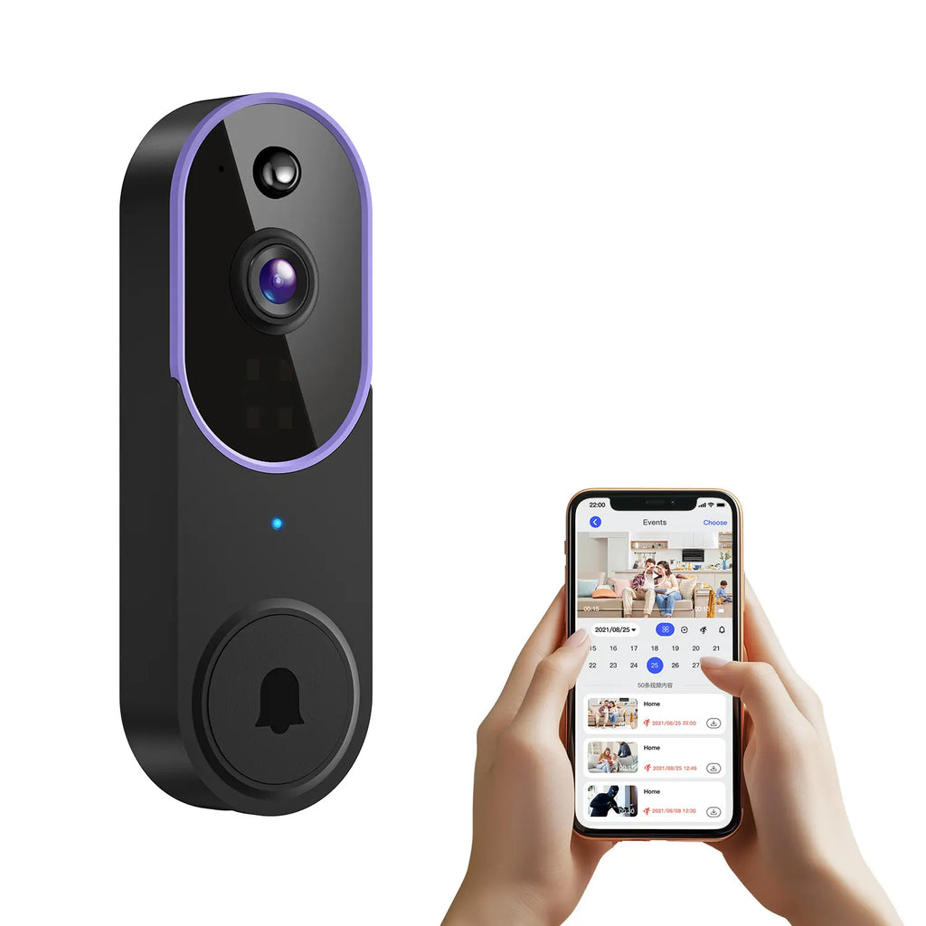 Elevate Your Home Security with Our Smart Wireless Video Doorbell Camera - 1080P HD, AI Human Detection, Night Vision, Two-Way Audio, and Easy Installation!