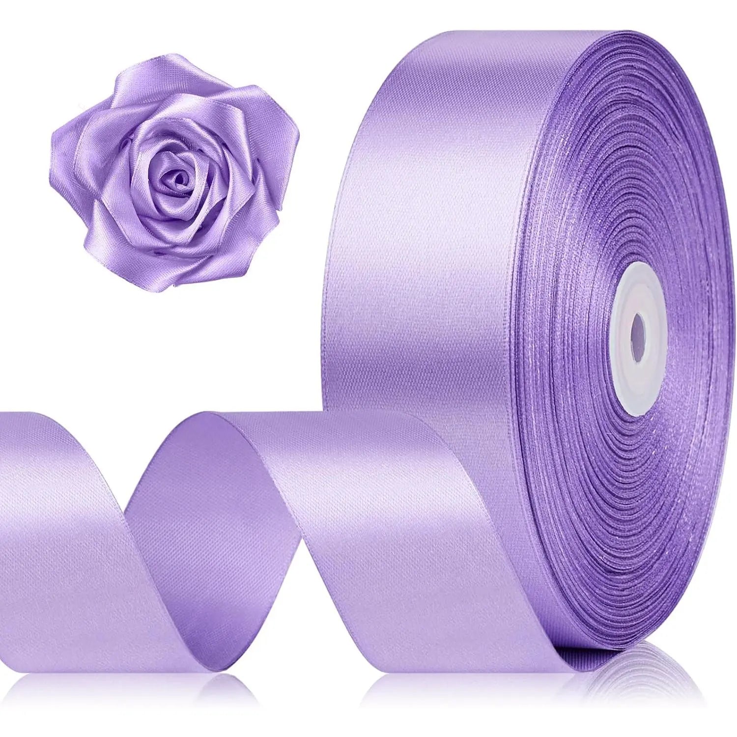 Elevate Your Crafting with 1-1/2 Inch Black Satin Ribbon - 100 Yards of Luxurious Versatility for Every Occasion