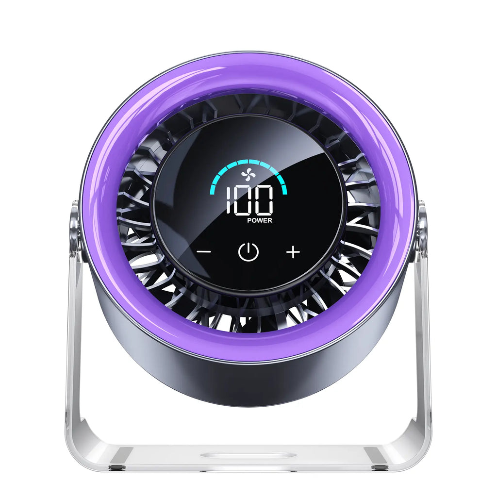 Experience Ultimate Comfort with the Coolhill 100-Speed Turbo Desktop Fan – Perfect for Home, Office, and Travel!