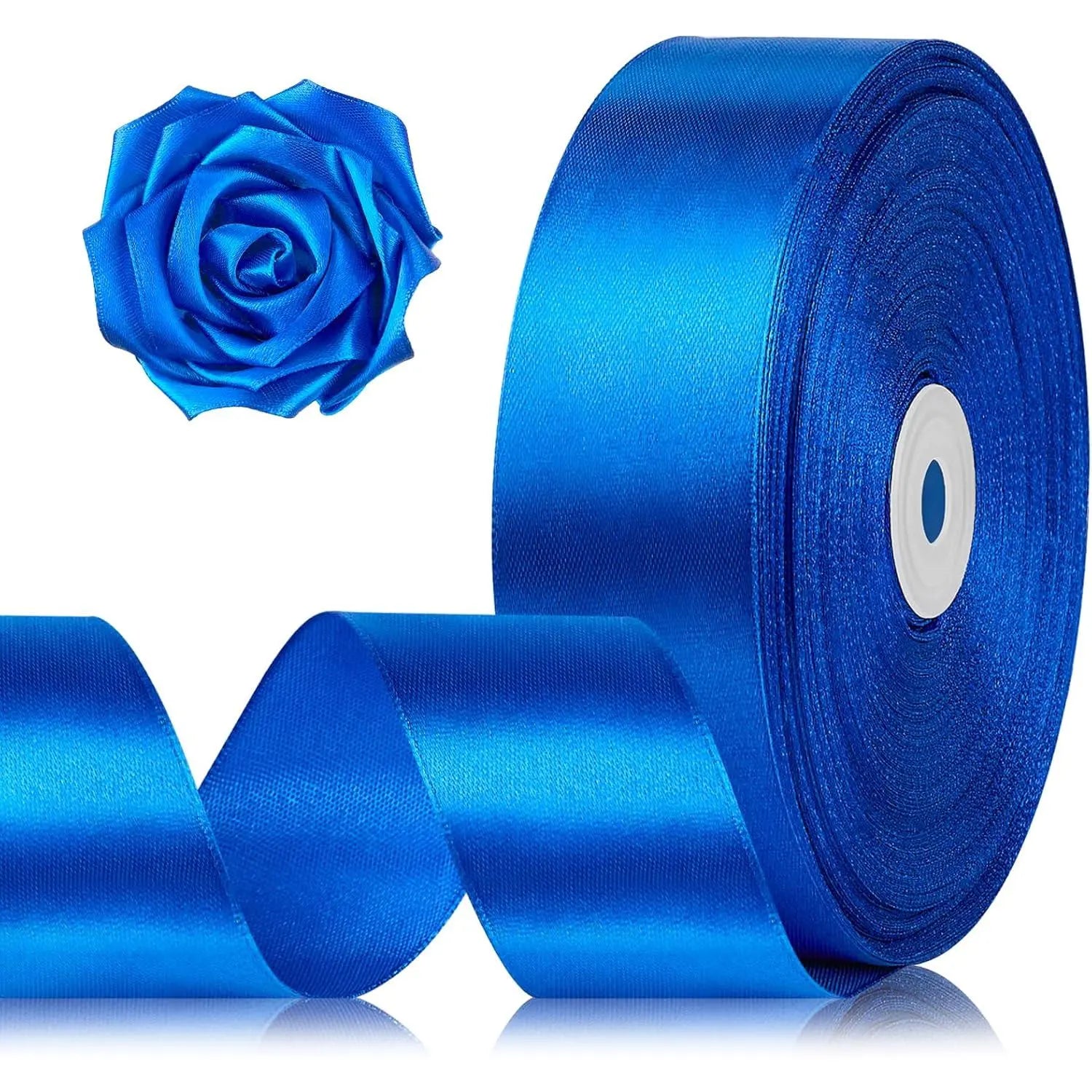 Elevate Your Crafting with 1-1/2 Inch Black Satin Ribbon - 100 Yards of Luxurious Versatility for Every Occasion