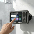 Waterproof Box Speaker, Bathroom Waterproof360 Rotating Touch Screen, Bluetooth Speaker,Watch Movies, Listen to Music, Phone Holderbluetooth Speaker Audio Shower TV Holder,Swimming Pool, Kitchen, Bathroom, Sink